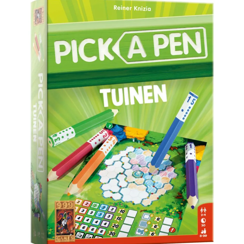 999 Games Pick a Pen Tuinen dobbelspel