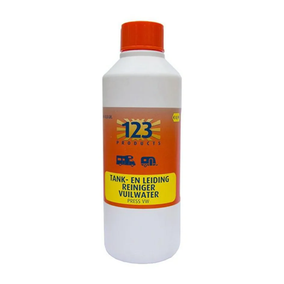 123 Products Press vuilwatertank en -leiding reiniger 1 liter