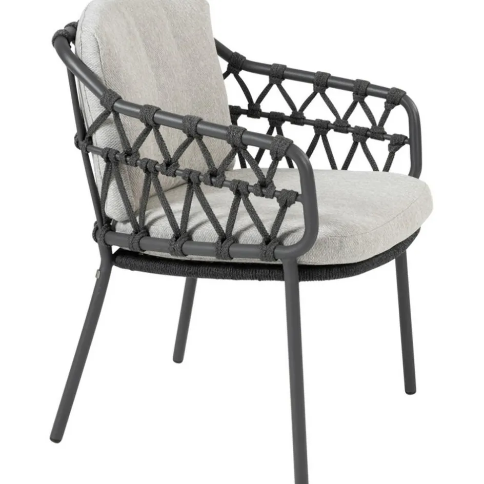 4 Seasons Outdoor Calpi dining tuinstoel anthracite zwart