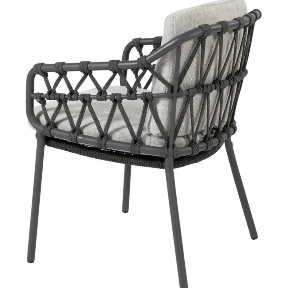 4 Seasons Outdoor Calpi dining tuinstoel anthracite zwart