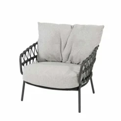 4 Seasons Outdoor Calpi loungestoel anthracite zwart