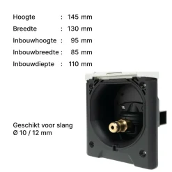 ABL City leidingwater invoerdoos wit