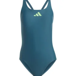 Clearance adidas 3 Bar Logo badpak dames arctic night lucid lime