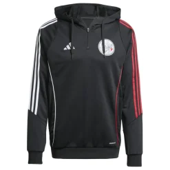 Hot adidas Ajax Tiro 24 hoodie heren black white bold red