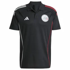 Sale adidas Ajax Tiro 25 polo heren black white bold red