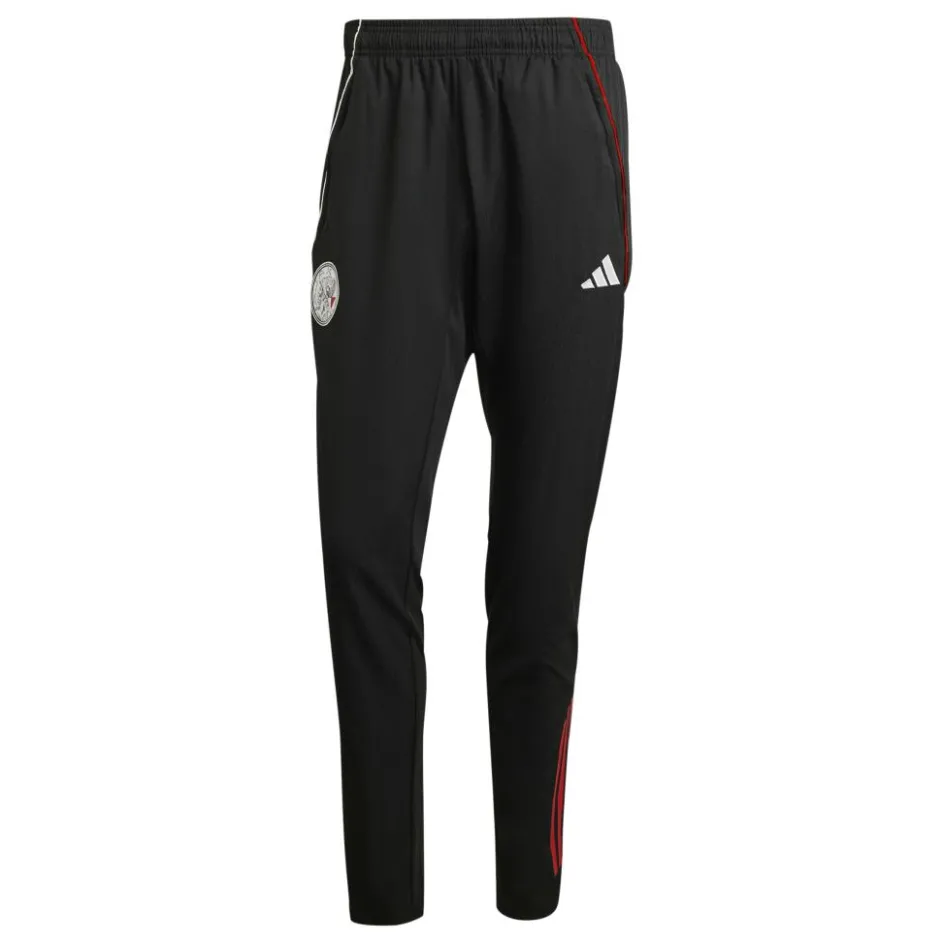 adidas Ajax Tiro 25 Pre-match trainingsbroek heren black white bold red