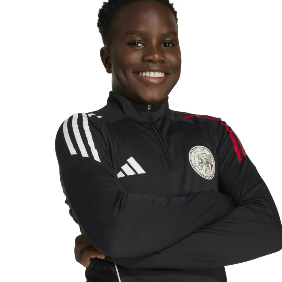 Outlet adidas Ajax Tiro 25 trainingsshirt junior black white bold red