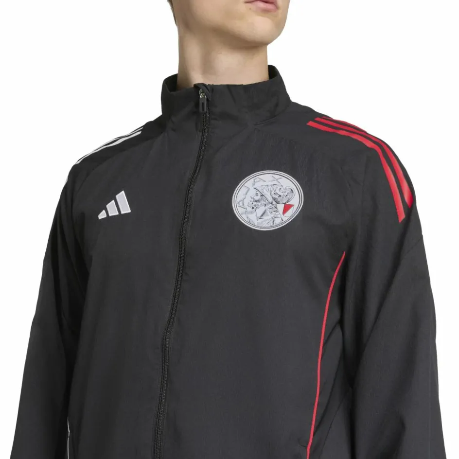 Sale adidas Ajax Tiro 25 trainingsjack heren black white bold red