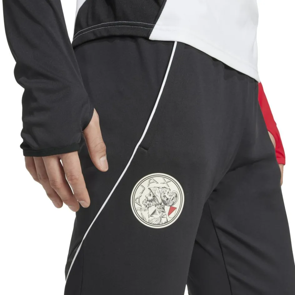 Best adidas Ajax Tiro 25 trainingsbroek heren black white bold red