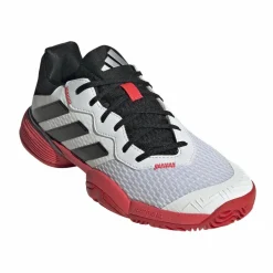 Clearance adidas Barricade tennisschoenen junior cloud white core black lucid red