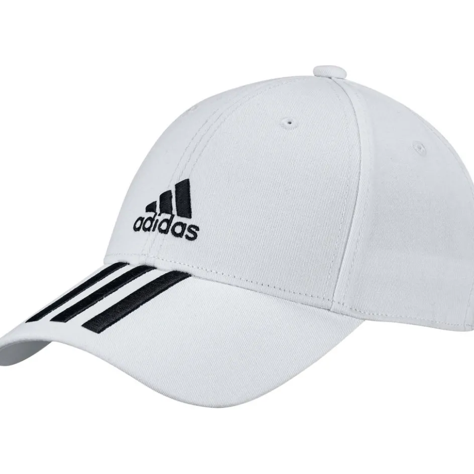 adidas Baseball 3-Stripes Twill tennispet white - L
