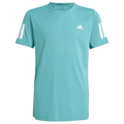 adidas Club 3-Stipes tennisshirt junior powder teal