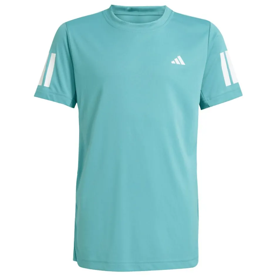 adidas Club 3-Stipes tennisshirt junior powder teal