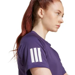 adidas Club 3-Stripes Climacool tennisshirt dames  burgundy