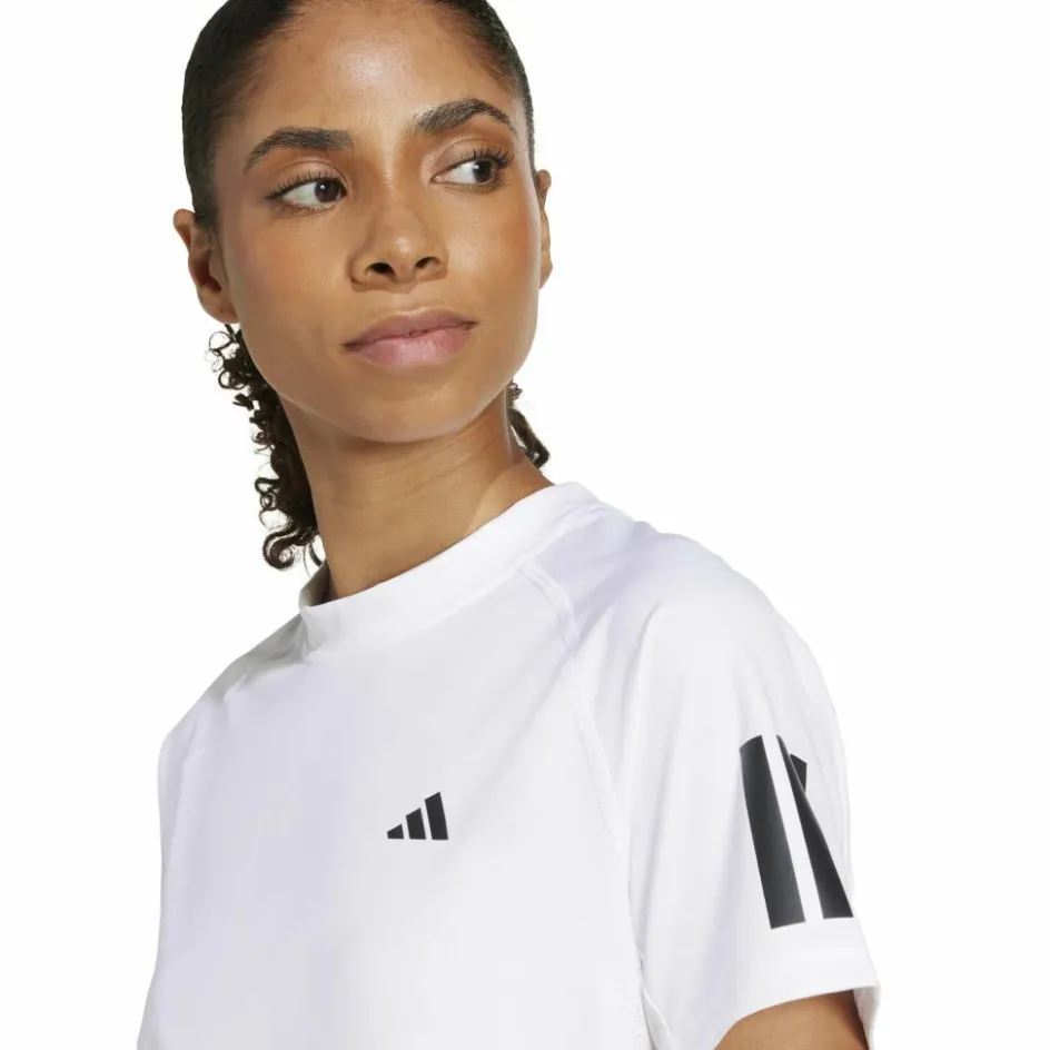 adidas Club 3-stripes tennisshirt dames white