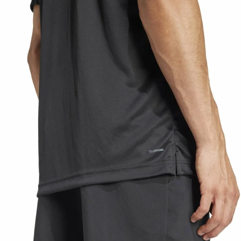 adidas Club 3-stripes tennisshirt heren black