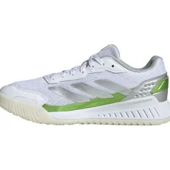 Sale adidas Courtquick padelschoenen dames cloud white silver metallic lucid lemon