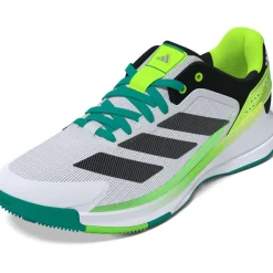 Outlet adidas Crazyquick Boost padelschoenen heren cloud white core black lime burst