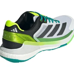 Outlet adidas Crazyquick Boost padelschoenen heren cloud white core black lime burst