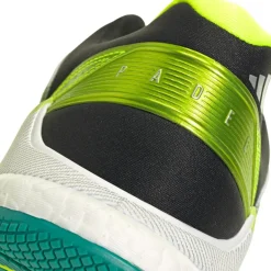 Outlet adidas Crazyquick Boost padelschoenen heren cloud white core black lime burst