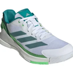 adidas Crazyquick padelschoenen heren cloud white aurora ivy lime burst