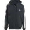 Discount adidas Essential Fleece 3-Stripes vest heren black