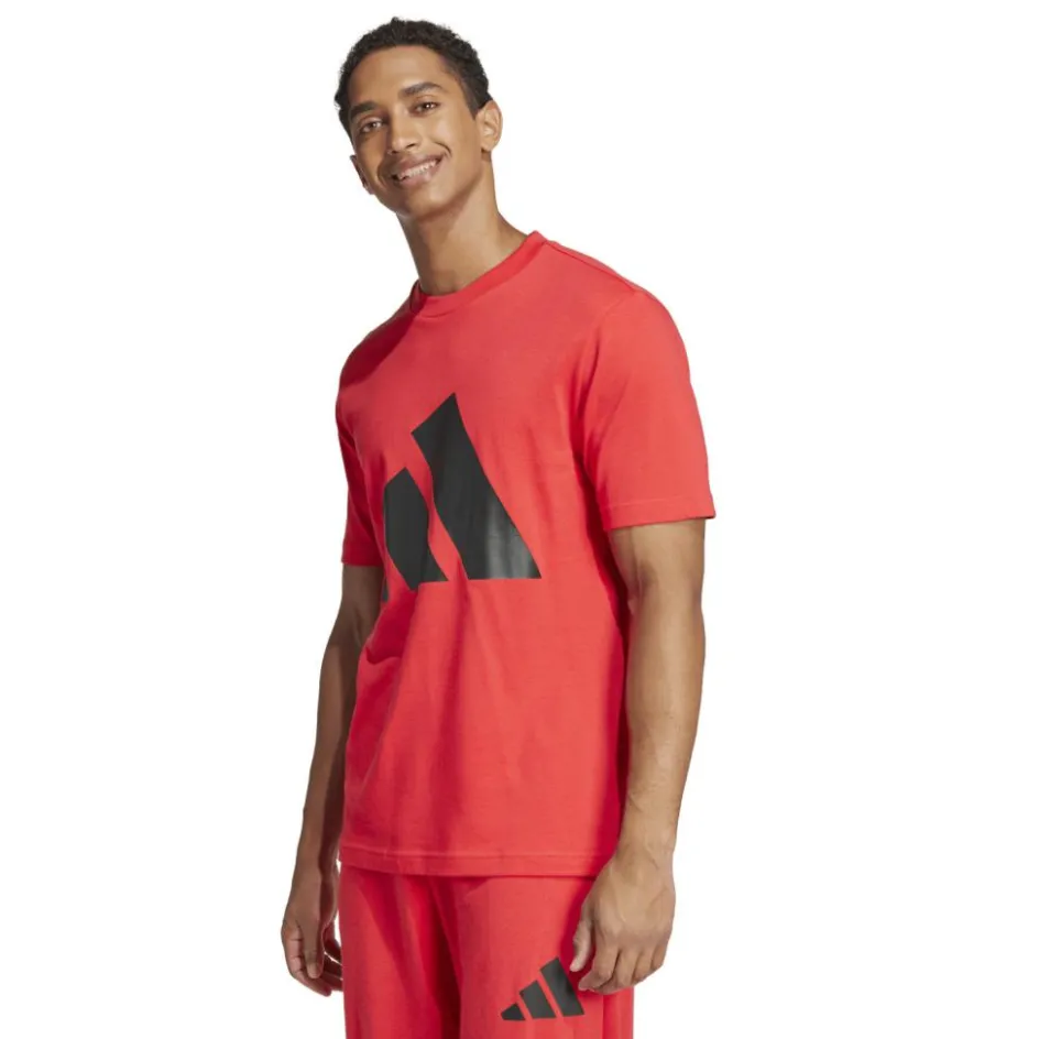 Discount adidas Essentials Big Logo shirt heren pure ruby black