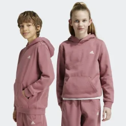 Sale adidas Essentials Small Logo fleece hoodie junior preloved crimson