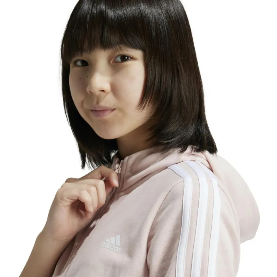 adidas Essentials 3-Stripes vest junior sandy pink white