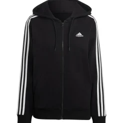 adidas Essentials 3-Stripes French Terry vest dames black white
