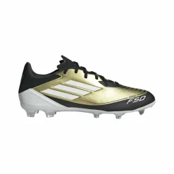 adidas F50 League Messi FG MG voetbalschoenen heren gold metallic cloud white core black