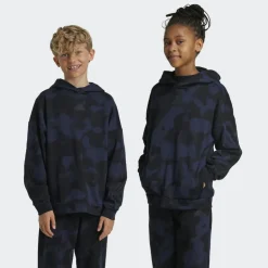 Sale adidas Future Icons Camo Printed hoodie junior legend ink black