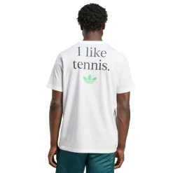 adidas Graphic tennisshirt heren white