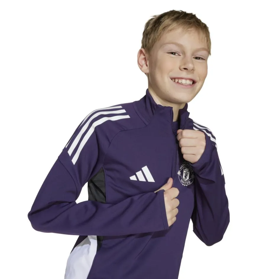 New adidas Manchester United Tiro 25 Competition trainingsshirt junior aurora plum