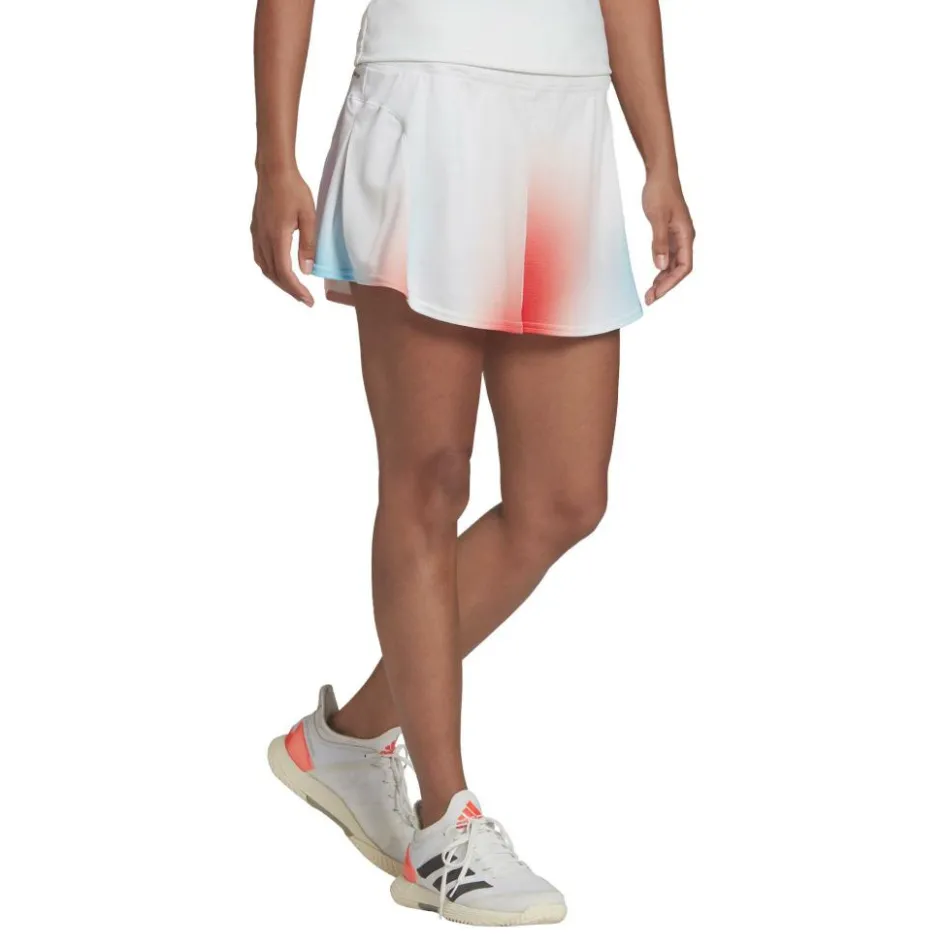 adidas Mel Match tennisrokje dames white black vivid red