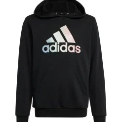 adidas Metallic Print hoodie junior black