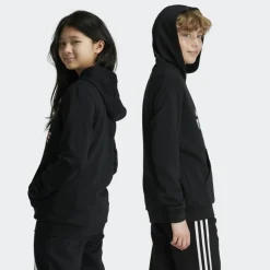 adidas Metallic Print hoodie junior black