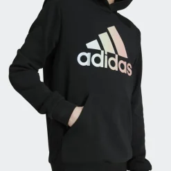 adidas Metallic Print hoodie junior black