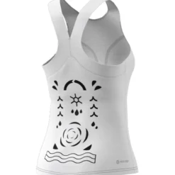 Online adidas Par T Y tennis tanktop dames white black