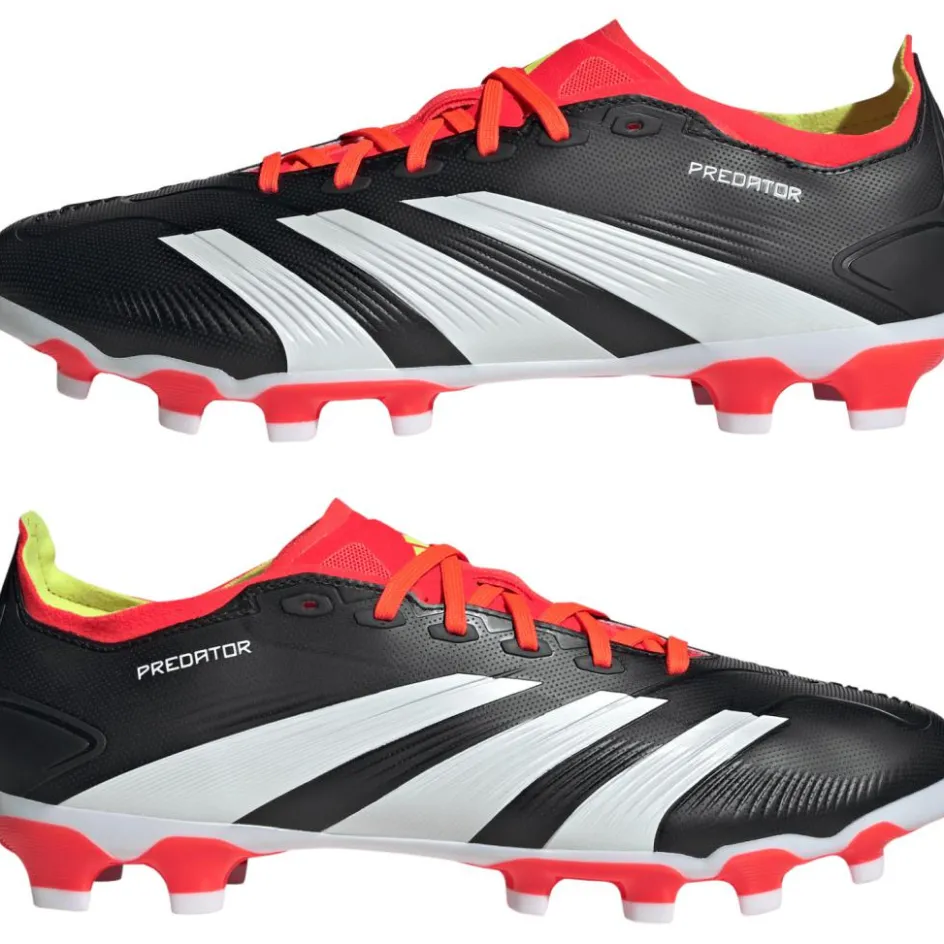 adidas Predator 24 League MG voetbalschoenen heren core black cloud white solid red