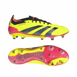 adidas Predator Elite FG voetbalschoenen heren team solar yellow 2 core black solar red