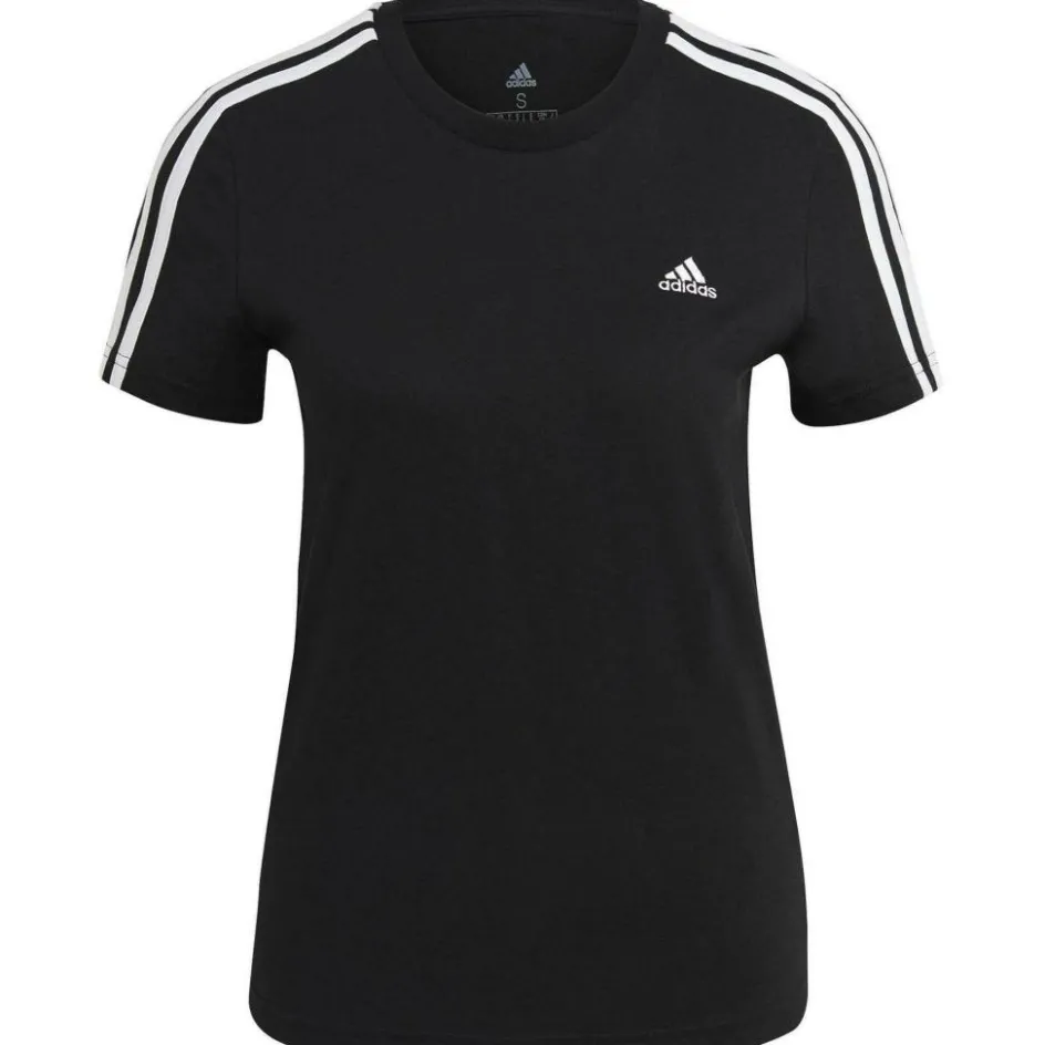 Discount adidas 3-Stripes shirt dames black white