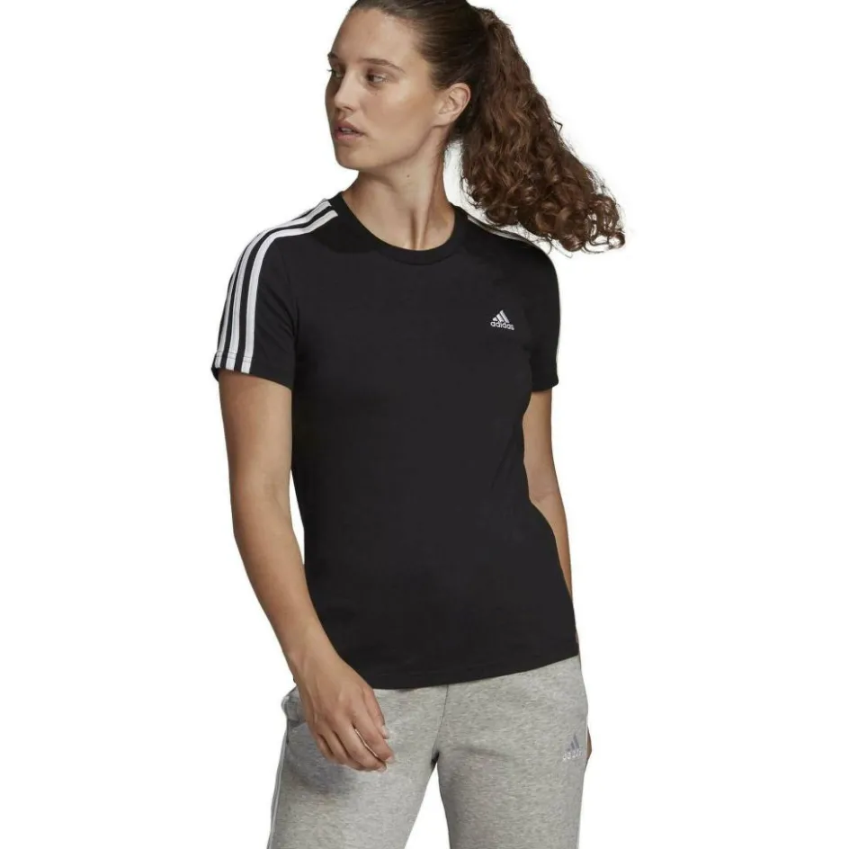 Discount adidas 3-Stripes shirt dames black white