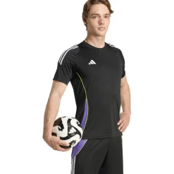 adidas Tiro 24 voetbalshirt heren black purple rush
