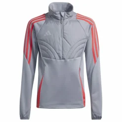 Clearance adidas Tiro 24 Winterized trainingsshirt junior light onix shock red