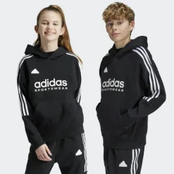 adidas Tiro fleece hoodie junior black white