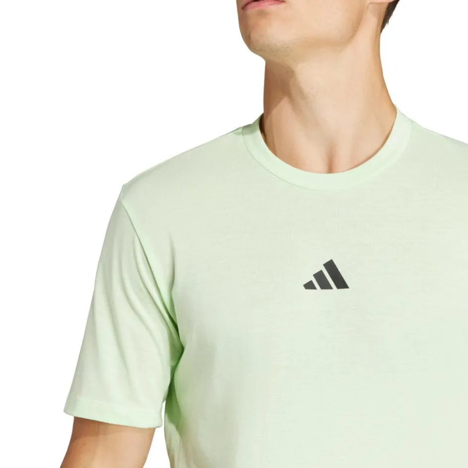 adidas Workout Woven shirt heren semi green spark black