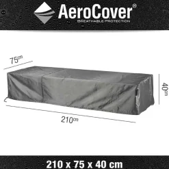 Aerocover Loungebedhoes 210 x 75 x 40 antraciet