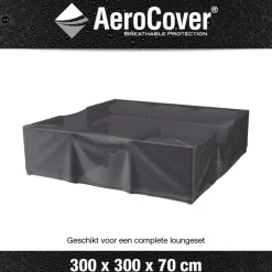 Aerocover Loungesethoes 300 x 300 x 70 antraciet