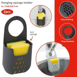 Online Alpina Hangende sponshouder 2 kleuren assorti